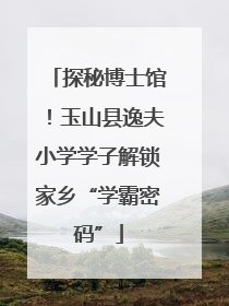 探秘博士馆！玉山县逸夫小学学子解锁家乡“学霸密码”