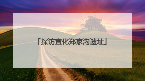 探访宣化郑家沟遗址