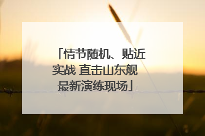 情节随机、贴近实战 直击山东舰最新演练现场