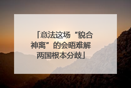 意法这场“貌合神离”的会晤难解两国根本分歧