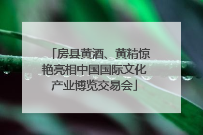 房县黄酒、黄精惊艳亮相中国国际文化产业博览交易会
