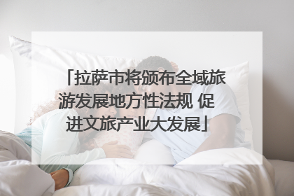 拉萨市将颁布全域旅游发展地方性法规 促进文旅产业大发展