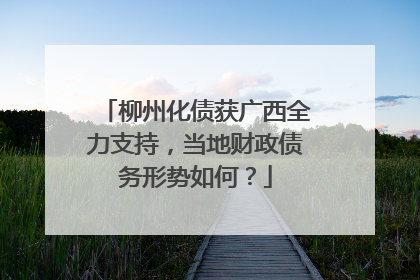 柳州化债获广西全力支持，当地财政债务形势如何？