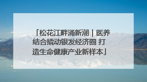 松花江畔涌新潮｜医养结合撬动银发经济圈 打造生命健康产业新样本