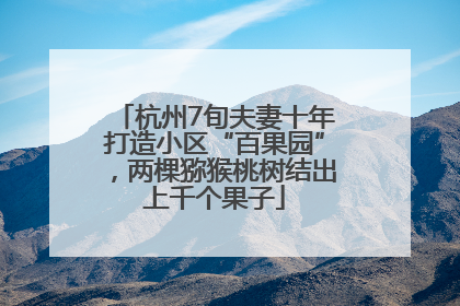 杭州7旬夫妻十年打造小区“百果园”，两棵猕猴桃树结出上千个果子