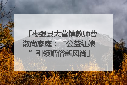 枣强县大营镇教师曹淑尚家庭：“公益红娘”引领婚俗新风尚