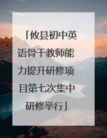 攸县初中英语骨干教师能力提升研修项目第七次集中研修举行