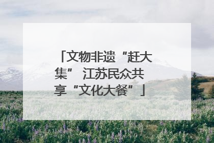 文物非遗“赶大集” 江苏民众共享“文化大餐”