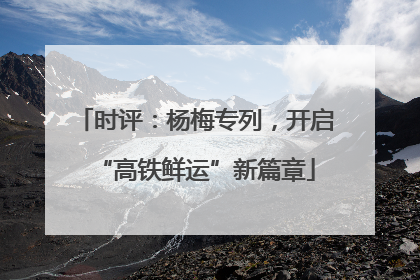时评：杨梅专列，开启“高铁鲜运”新篇章
