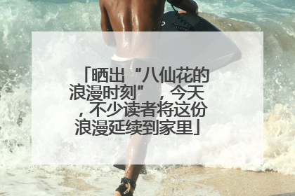 晒出“八仙花的浪漫时刻”，今天，不少读者将这份浪漫延续到家里