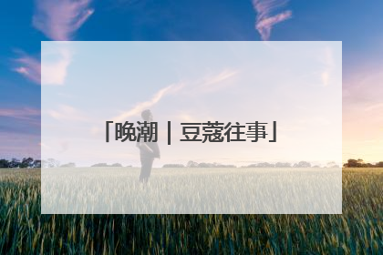 晚潮｜豆蔻往事