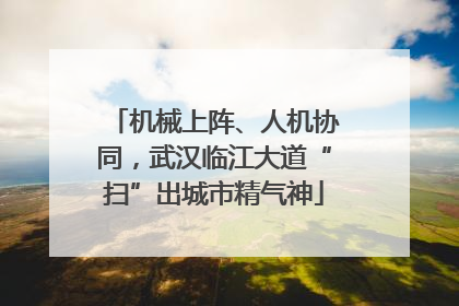 机械上阵、人机协同，武汉临江大道“扫”出城市精气神