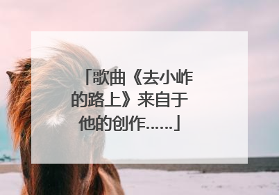 歌曲《去小岞的路上》来自于他的创作……
