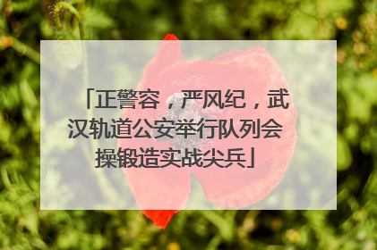 正警容，严风纪，武汉轨道公安举行队列会操锻造实战尖兵