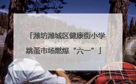 潍坊潍城区健康街小学跳蚤市场燃爆“六一”