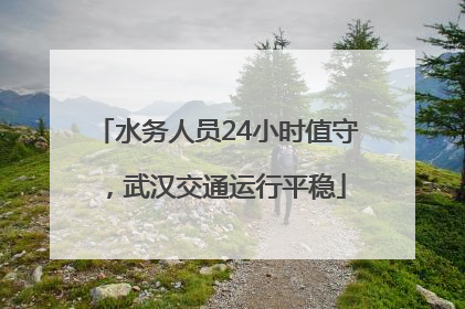 水务人员24小时值守，武汉交通运行平稳