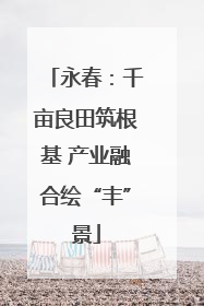 永春：千亩良田筑根基 产业融合绘“丰”景