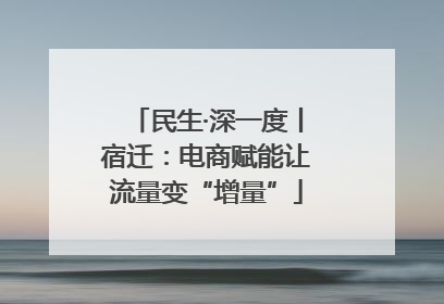 民生·深一度丨宿迁：电商赋能让流量变“增量”