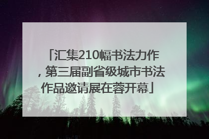 汇集210幅书法力作，第三届副省级城市书法作品邀请展在蓉开幕