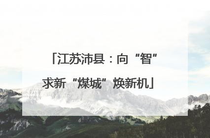 江苏沛县：向“智”求新“煤城”焕新机