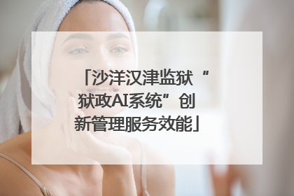 沙洋汉津监狱“狱政AI系统”创新管理服务效能