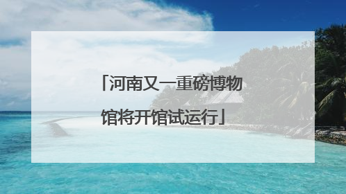 河南又一重磅博物馆将开馆试运行
