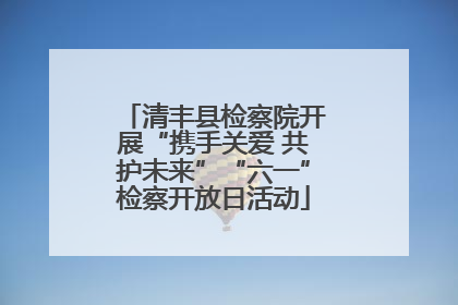清丰县检察院开展“携手关爱 共护未来”“六一”检察开放日活动