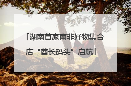 湖南首家南非好物集合店“酋长码头”启航