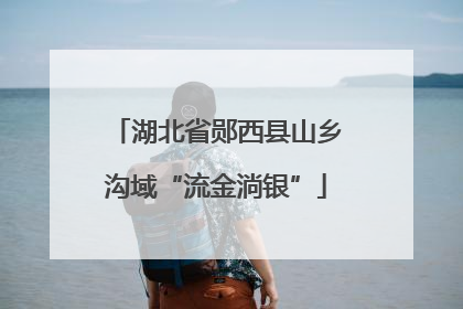 湖北省郧西县山乡沟域“流金淌银”