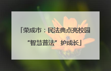 荣成市：民法典点亮校园 “智慧普法”护成长
