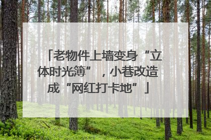 老物件上墙变身“立体时光簿”，小巷改造成“网红打卡地”