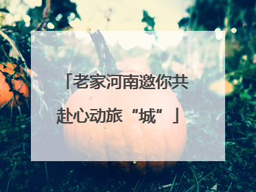 老家河南邀你共赴心动旅“城”