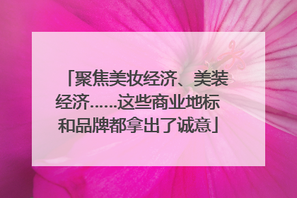聚焦美妆经济、美装经济……这些商业地标和品牌都拿出了诚意