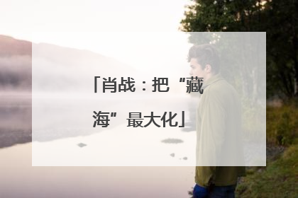肖战：把“藏海”最大化