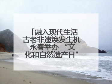 融入现代生活 古老非遗焕发生机 永春举办 “文化和自然遗产日” 非遗快闪活动