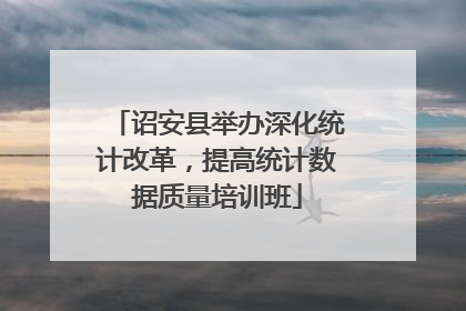 诏安县举办深化统计改革,提高统计数据质量培训班