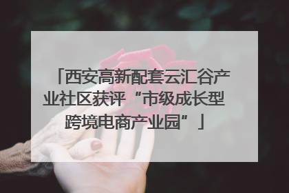 西安高新配套云汇谷产业社区获评“市级成长型跨境电商产业园”