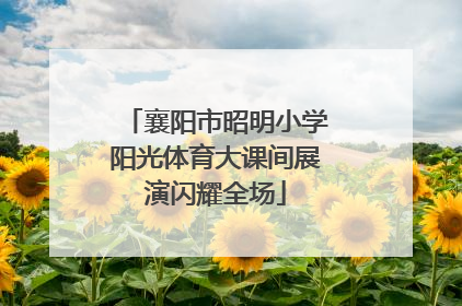 襄阳市昭明小学阳光体育大课间展演闪耀全场