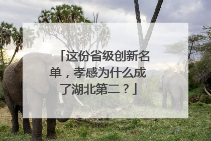 这份省级创新名单，孝感为什么成了湖北第二？
