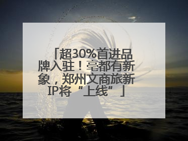 超30%首进品牌入驻！亳都有新象，郑州文商旅新IP将“上线”