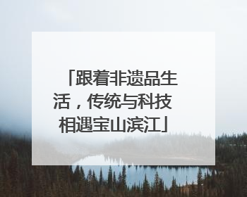 跟着非遗品生活，传统与科技相遇宝山滨江