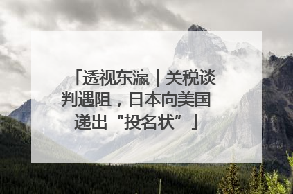 透视东瀛｜关税谈判遇阻，日本向美国递出“投名状”