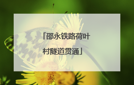 邵永铁路荷叶村隧道贯通
