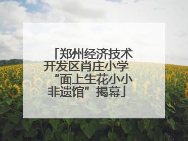 郑州经济技术开发区肖庄小学“面上生花小小非遗馆”揭幕