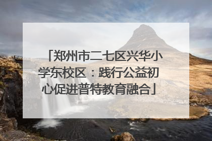 郑州市二七区兴华小学东校区：践行公益初心促进普特教育融合