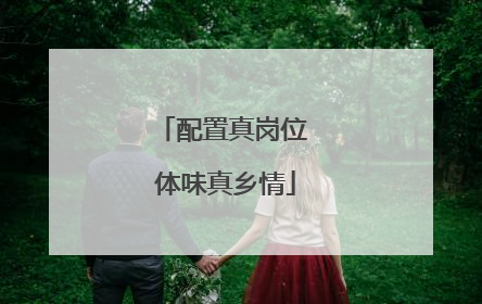 配置真岗位 体味真乡情
