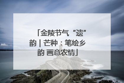 金陵节气“遗”韵｜芒种：笔绘乡韵 画意农情