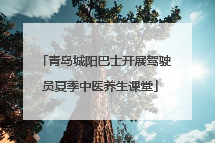 青岛城阳巴士开展驾驶员夏季中医养生课堂