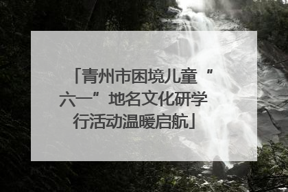 青州市困境儿童“六一”地名文化研学行活动温暖启航