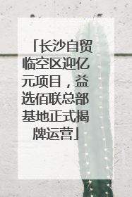 长沙自贸临空区迎亿元项目，益选佰联总部基地正式揭牌运营